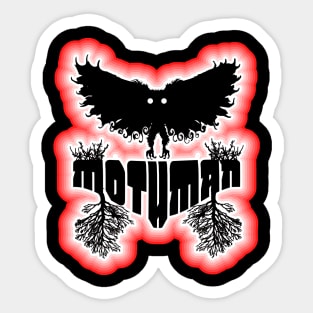 Mothman West Virginia Wing Humanoid Moth Retro Vintage Sticker